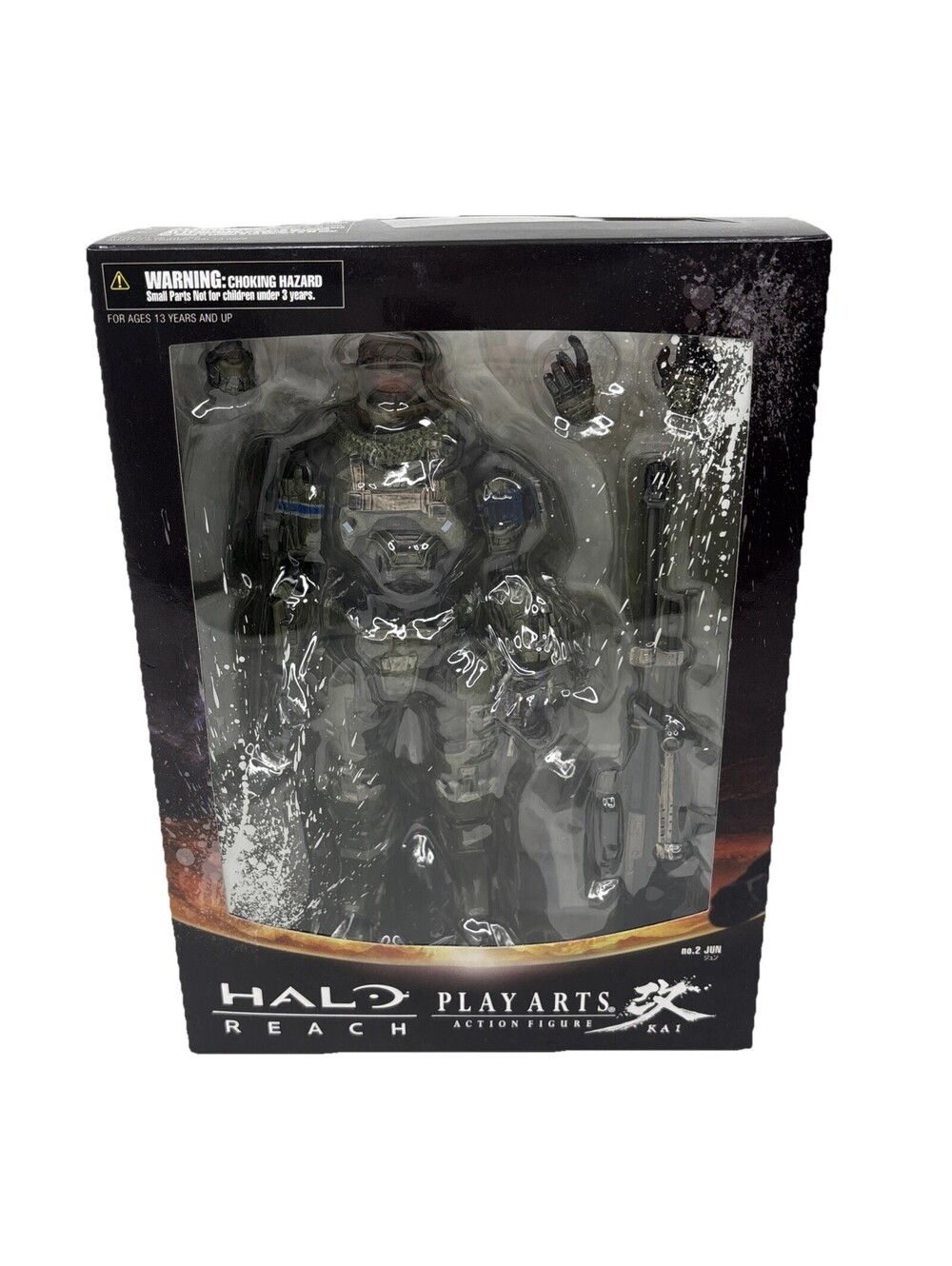 Halo Reach Play Arts Kai No. 2 Jun Action Figure Square Enix New Sealed Rare